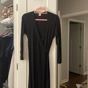 Black long sleeve Maxi dress